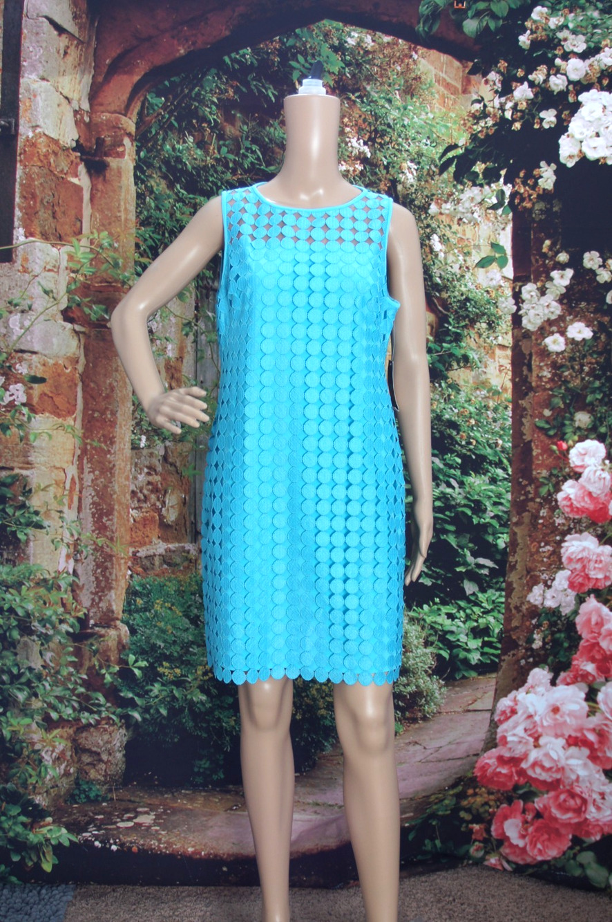 Lauren Ralph Lauren Blue Disk Cocktail Dress size 14P